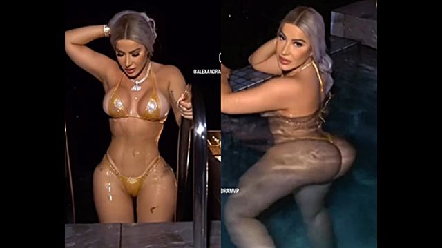 Alexandra MVP sexy Bikini dejando poco a la imaginación