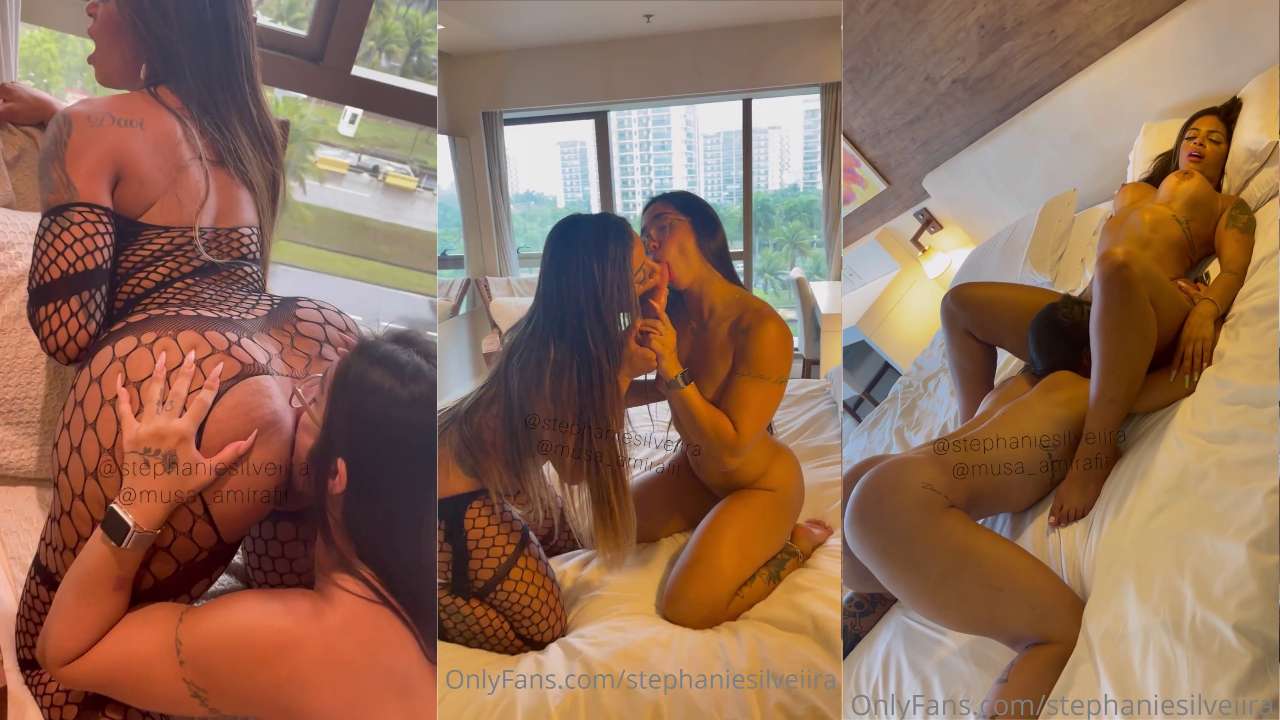 Amira Daher con Stephanie Silveira