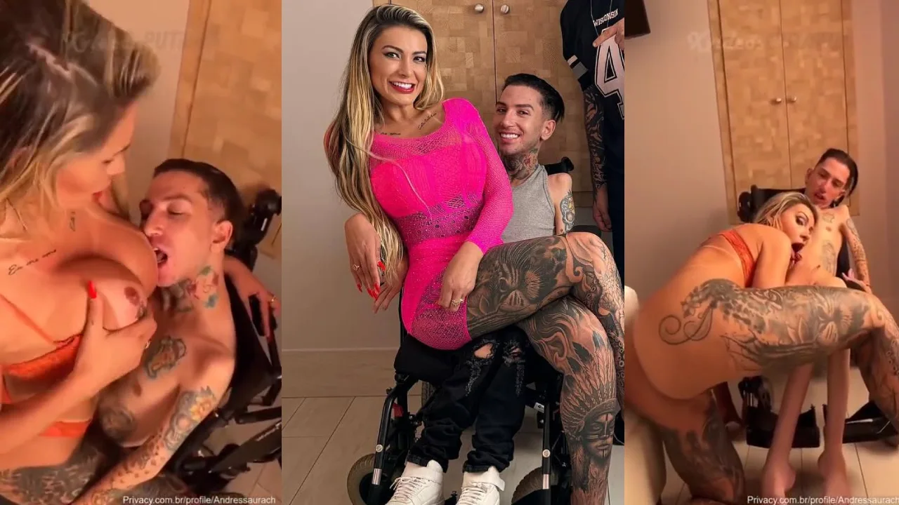 Andressa Urach le cumple fantasia a paralitico y su hijo la graba