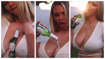 Antje Utgaard Cerveza Camiseta Mojada Onlyfans Awesomeantjay Video