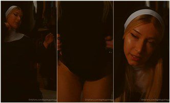 BigTittyGothEgg Video de juego de rol de monja desnuda mamada Onlyfans filtrado