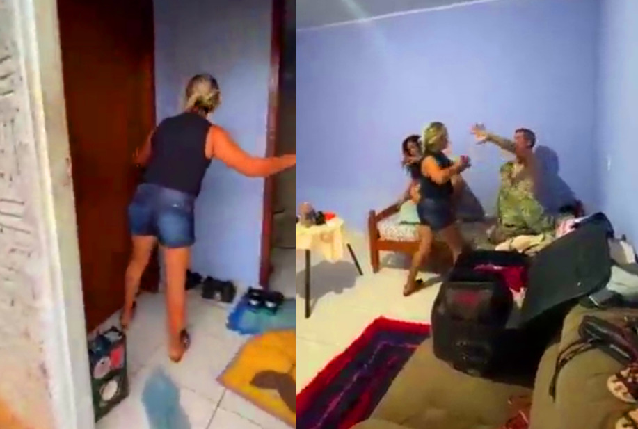 Enfrento a su marido con la amante