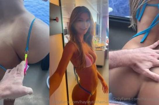 Hayley Maxfield Strip Tease en un video filtrado de un crucero