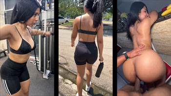 Hottie tiene sexo con su personal después del entrenamiento – Video filtrado exclusivo