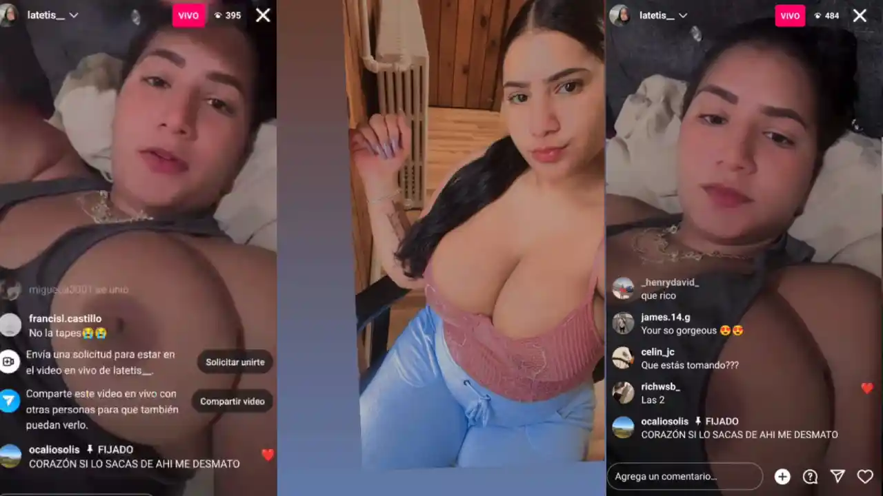 Latetis tetona dominicana en live de instagram