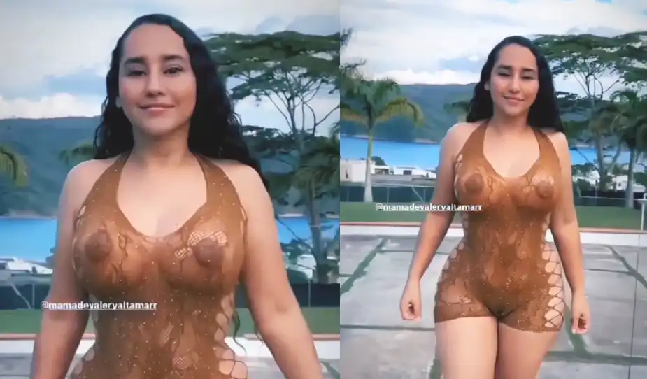 Leidy viviana madre de Valery Altamar pezones