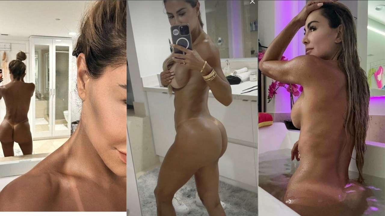 Ninel Conde desnuda en el bano