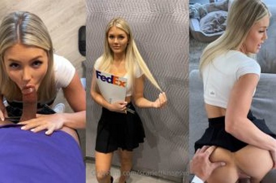 ScarlettKissesXO Follando con el repartidor de fedex