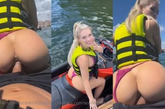 ScarlettKissesXO Follando en una moto de agua al aire libre se filtró un video sexual