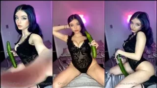 Se filtró el video Onlyfans de Laurenxburch con lencería negra sexy y pepino