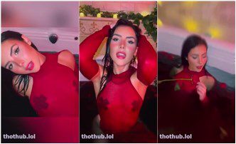 Se filtró el video de Andrea Botez desnuda en la bañera, empanadas transparentes para pezones