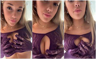 Se filtró el video de Breckie Hill Lingerie Titty Squeeze Onlyfans