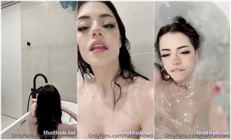 Se filtró el video de Hannahowo Full Nude Bathtub JOI Onlyfans
