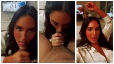 Se filtró el video de Jameelahh chupando polla y comino en la boca