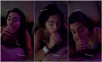 Se filtró el video de KittieBabyXXX desnuda POV mamada facial Onlyfans