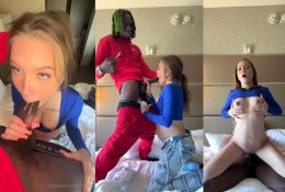 Se filtró el video de creampie de la BBC embarazada desnuda de Snowmarie69