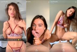 Se filtró un video sexual desnudo en POV montando a Lana Rhoades