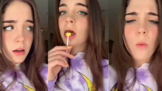 Staryuuki chupando una paleta