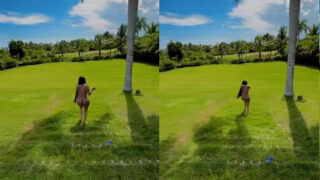 Yailin la mas viral mostrando el culo en casa de Tekashi